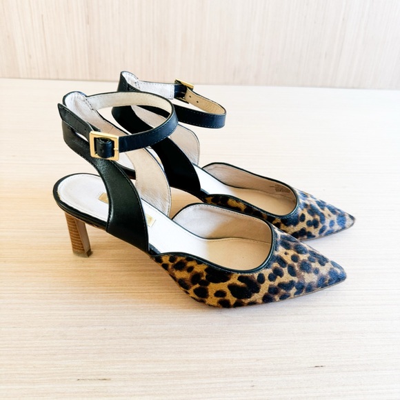 Louise et Cie Leopard Print Heels with Black Straps - Picture 7 of 9